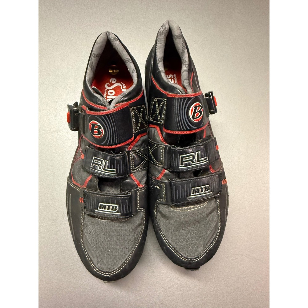 Bontrager RL MTB Mountain Bike Cycling Shoes Black Red Mens Size 11 US 45 EUR